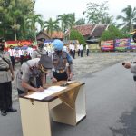 Polres Tulang Bawang Gelar Sertijab Wakapolres, Kasat Lantas dan Kapolsek Penawartama