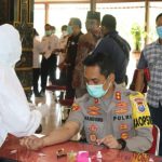 Kapolres Bersama Forkopimda Tulungagung dan Tokoh Masyarakat Ikuti Screening Jelang Vaksinasi Covid-19