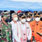Menhub Bersama Panglima Pantau Lansung Pencarian Pesawat Sriwijaya Air
