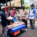 Bhabinkamtibmas Labuan Aji Bersama Pemerintah Salurkan Bantuan Bagi Korban Kebakaran Didusun Brang Rea