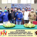 HPN 2021 PWI Jakarta Barat Gelar Acara Syukuran dan Potong Tumpeng