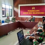 Mantapkan Tugas Kordinator TMMD 110, Kasdim Bojonegoro Pimpin Rakor Antar Staf
