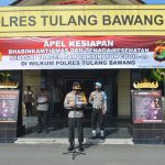 Polres Tulang Bawang Gelar Apel Serentak Kesiapan Bhabinkamtibmas dan Nakes