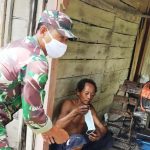TMMD 110 Kodim 0813 Bojonegoro, TNI Berbagi Masker Gratis