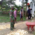 Satgas TMMD 110 Bojonegoro, Bersama Warga Perbaiki Jalan