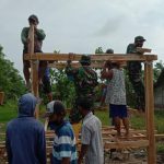 Terima Kasih Pak TNI, Telah Bantu Dirikan Poskamling Tambakrejo Bojonegoro