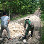 TMMD 110 Bojonegoro, Pengerjaan Jalan Poros Ngrancang Terus Dilakukan