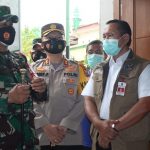 Kunjungan Kerja Pangdam V / Brawijaya Kunjungi di Posko PPKM Mikro Desa Sukorejo Didampingi Kapolres Gresik