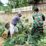 Guyub, Satgas TMMD 110 Bojonegoro Bersama Warga Urug Jalan Poros Di Ngrancang Tambakrejo