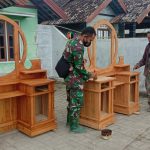 Bentuk Nikmat Syukur, Satgas TMMD 110 Bojonegoro Bersama Warga Kramanan Syukuran Pendirian Poskamling