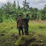 Kemanunggalan, Satgas TMMD 110 Bojonegoro Komsos Bersama Pengepul Barang Rongsok