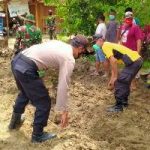 Bongkar Paving, Tiga Pilar Tambakrejo Karya Bakti Dilokasi TMMD 110 Bojonegoro
