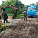 Kebut Target Pengaspalan Jalan, Bahan Material Terus Didatangkan Oleh Satgas TMMD 110 Bojonegoro