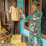 Satgas Motivasi Pembuat Meubel Kayu Jati Di Lokasi TMMD 110 Bojonegoro