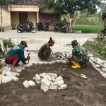 Bersama Masyarakat, Satgas Karya Bakti Perbaiki Jalan Program TMMD 110 Bojonegoro
