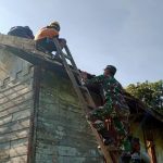 Satgas TMMD 110 Bojonegoro, Gotong Royong Bongkar Bangunan SD Di Tambakrejo