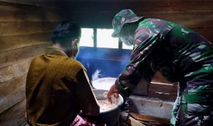 TMMD 110 Tambakrejo Bojonegoro, Satgas Juga Pintar Buat Bakso