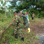 Satgas TMMD 110 Bojonegoro Normalisasi Sungai Jatimulyo