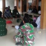 Bersama Anshor Kalongan, Satgas TMMD 110 Bojonegoro Ikuti Pengajian
