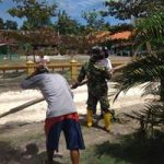 Satgas TMMD 110 Bojonegoro Benahi Tiang Listrik Dusun Kalongan