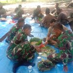 Do’a Bersama, Satgas TMMD 110 Bojonegoro Dan Warga Gelar Tradisi ‘Banca’an’