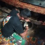 Lantai Rumah Warga Berlubang, Satgas TMMD Kodim 0415/BTH Bantu Rehab