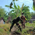Antisipasi Saluran Mampet, Satgas TMMD 110 Bojonegoro Bersama Warga Desa Jatimulyo Kerja Bakti