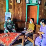 Lakukan Komsos, Tim TMMD 110 Bojonegoro Kunjungi Rumah Warga