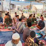 Satgas TMMD Kodim 0415/BTH Hadiri Resepsi Pernikahan Warga Sungai Terap