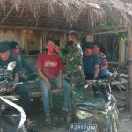 Sekelompok Remaja Tak Bermasker, Didatangi Satgas TMMD 110 Bojonegoro