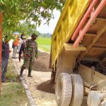 Batu material Terus Berdatangan, Satgas TMMD 110 Bojonegoro Alokasikan Titiknya