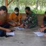 Ala Satgas TMMD 110 Bojonegoro Dekati Anak-Anak Ngrancang