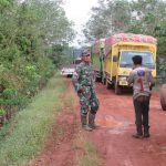 Satgas 110 Kodim 0415/BTH Meng kondisikan Alat Berat Keluar Lokasi TMMD
