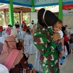 Kowad, Turut Pelayanan Posyandu TMMD 110 Bojonegoro