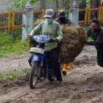 Jalanan Licin, Jadi Tantangan Satgas TMMD 110 Bojonegoro