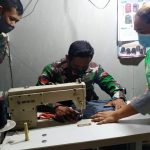 Cerita Anggota Satgas TMMD 110 Bojonegoro Belajar Menjahit