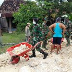 Inilah Semangat Wanita TNI Dilokasi TMMD 110 Kodim Bojonegoro