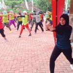 TMMD 110 Tambakrejo, Dispora Bojonegoro Selenggarakan Senam Rekreasi