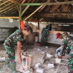Satgas TMMD Kodim Bojonegoro Kerjakan Program Aladin Milik Sunardi