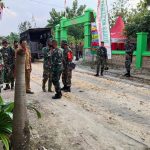 Sejumlah Personel TMMD Kodim Bojonegoro Tiba Dilokasi Pelaksanaan Program