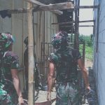 Sukseskan TMMD Kodim Bojonegoro, Satgas Dan Warga Terus Semangat Rehab Gedung Sekolah