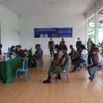 150 Satgas TMMd 110 Kodim 0415/BTH Divaksinasi Covid-19 Tahap Pertama