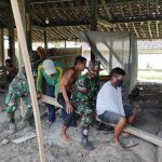 Perehaban Rumah Pak Samadun Mulai Dikerjakan Satgas TMMD Kodim Bojonegoro