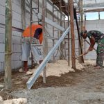 TMMD Kodim Bojonegoro, Batu Pedel Perehaban Gedung SD Diratakan
