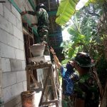 TMMD Kodim Bojonegoro, Pemasangan Bata Dinding RTLH Aladin Hampir Selesai