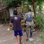Bahayakan Kabel Aliran Listrik, Satgas TMMD 110 Bojonegoro Pangkasi Pohon Tepi Jalan