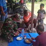 Jalin Kekeluargaan, Pasukan TMMD Kodim Bojonegoro Rujakan Bareng