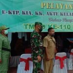 Dilokasi TMMD Tambakrejo, Dinas Dukcapil Bojonegoro Siap Sosialisasikan Administrasi Kependudukan