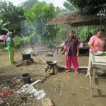 Kunjungan Bupati Muaro Jambi Disambut Kades Sungai Terap dan Satgas TMMD 110 Kodim 0415/BTH