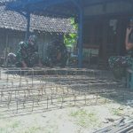 Program Aladin, Satgas TMMD Kodim Bojonegoro Ngeram Besi Bangunan Rumah